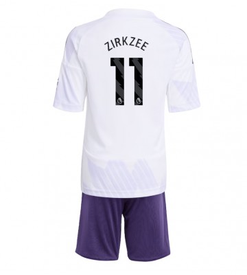 Manchester United Joshua Zirkzee #11 Dětské Venkovní Dres 2025-26 Krátký Rukáv (+ trenýrky)
